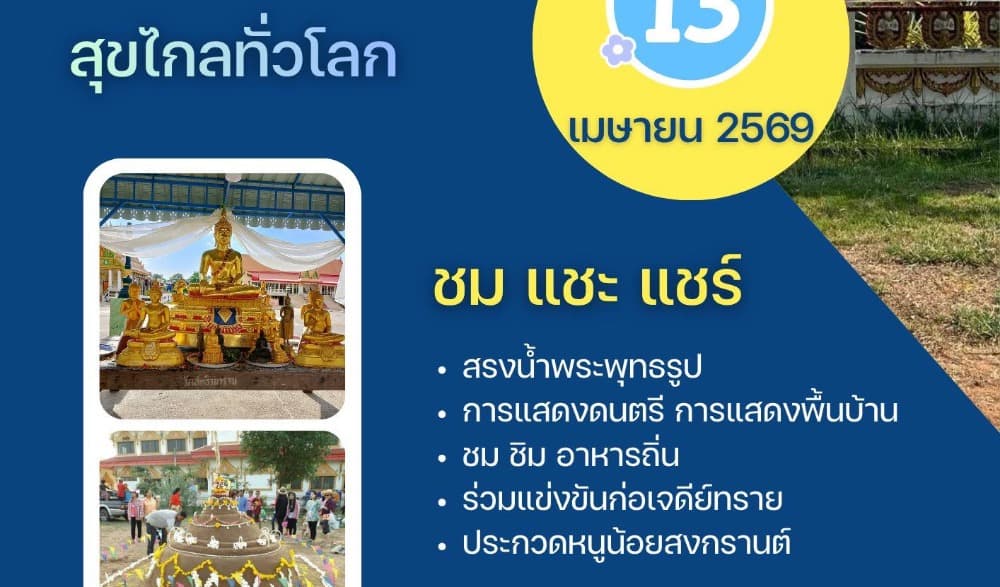 สงกรานต์บ้านฉัน สีสันไทไทย สุขไกลทั่วโลก จังหวัดชัยภูมิ