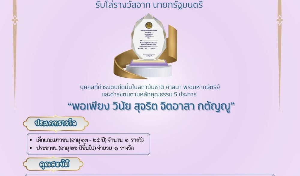 คนดีศรีจังหวัดนราธิวาส 2569